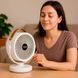 Аккумуляторный мини вентилятор VU-05/FS-25 с поворотом / Вентилятор Mini fan с LED-подсветкой и USB