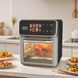 Сіра Електрична мультипіч Top Kitchen TK-00244 12л / Аерогриль з сенсорним керуванням 2400 Вт 10 програм