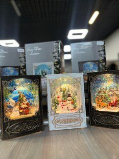 Музыкальная новогодняя книга ночник-светильник XMAS WDL 24023B