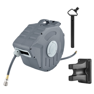 Автоматична садова котушка із шлангом для поливу 1/2" 20 м Powermat PM-ABNW-20M