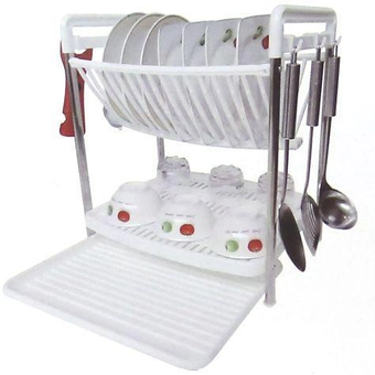 Сушилка для посуды Multifunctional Dish Rack | Кухонная сушка для посуды | Посудосушка, Белый