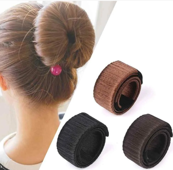 Резинка/заколка для волос Hairagami Bun Tail (Хеагами), Резинка для пучка, Твистер на волосы, Черный