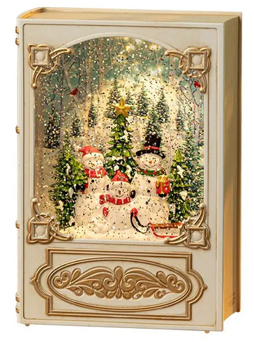 Музична новорічна книга нічник-світильник XMAS WDL 24023B