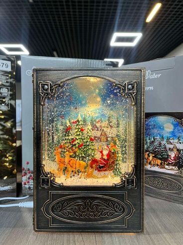 Музична новорічна книга нічник-світильник XMAS WDL 24023B