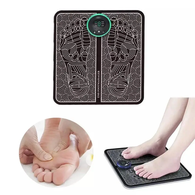 Масажер EMS для НОГ, автоматичний Вібраційний масажер для ніг та ступнів, Черный