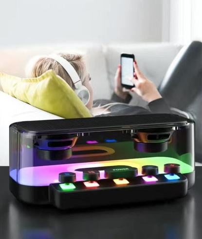 Портативная колонка Bluetooth с подсветкой RGB  Bluetooth 5.0, Type-C.