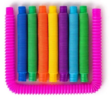 Розвиваючий сенсорний набір Еластичні поп-трубки (12 шт, розмір S), Разные цвета