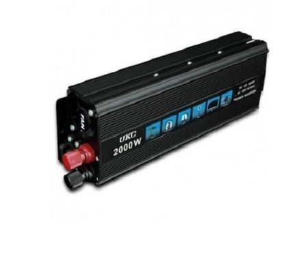 Перетворювач інвертор AC/DC 2000W 12V SSK (чорний)