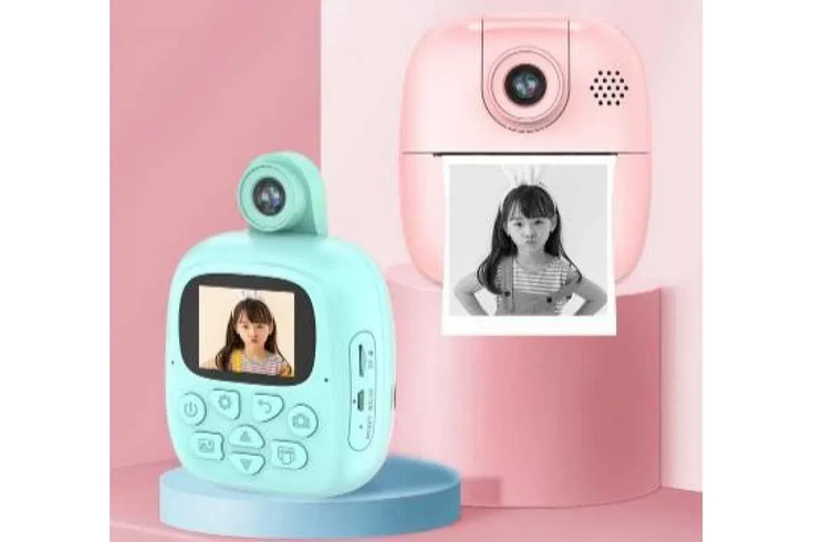 Детский фотоаппарат моментальной печати фотографий M4 Kids Print Camera Голубой