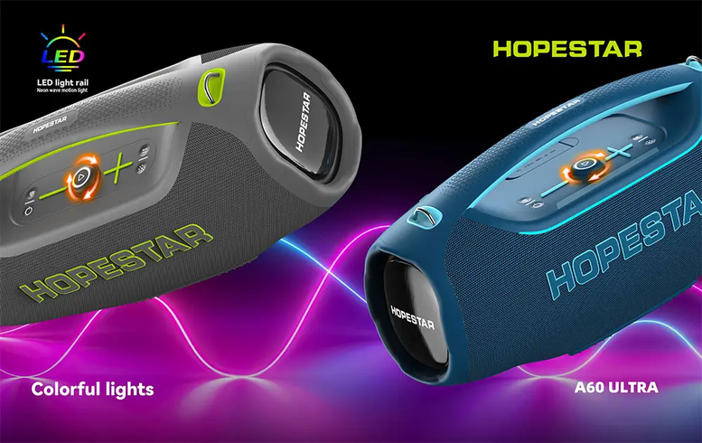 Колонка Bluetooth Hopestar A60 Ultra 450 Вт с микрофоном RGB, IPX6, 30000 мАч