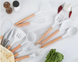 Набор кухонных принадлежностей силиконовый Kitchen Set RB-2239 белый (12 предметов)
