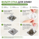 Сетчатый фильтр / 30 шт сеточек мешочков для мусора в раковину полиэстеровых белых / Одноразовые фильтры для раковины