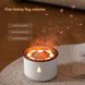 Ароматичний дифузор Volcano Fire Flame, аромотерапія, зволожувач повітря, 2 кольори пульт Jellyfish Mist Flame Volcano Home Appliance Life Store, Білий