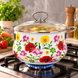 Кастрюля эмалированная Benson / Кастрюля + крышка BN-120 5,9 л