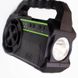 Портативная cолнечная автономная система Solar Light DT-9018 панель походны фонарь радио повербанк, Черно-зелёный