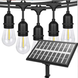 Ретро гирлянда на мощной солнечной батарее 5 м 15 лампочек Bulbs