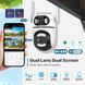 Уличная поворотная камера видеонаблюдения WiFi Dual lens Q2 на 2 объектива, 8Mp Type-C