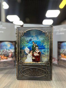 Музыкальная новогодняя книга ночник-светильник XMAS WDL 24023B Рождественская ночь