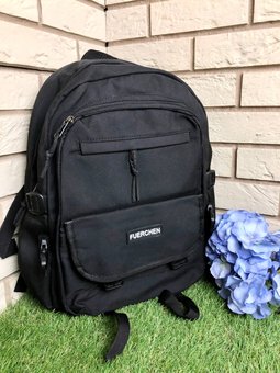 Рюкзак школьный стильный,спортивный,подростковый рюкзак черный