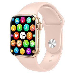 Смарт часы 8 серии Smart Watch GS8 Мах 45mm украинское меню с функцией звонка безрамочный дисплей Золотой