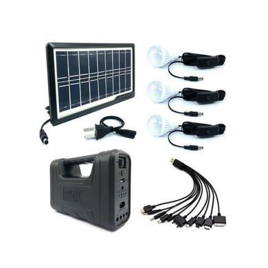 Портативна сонячна автономна система Solar Light DT-9025С, Чёрно - белый