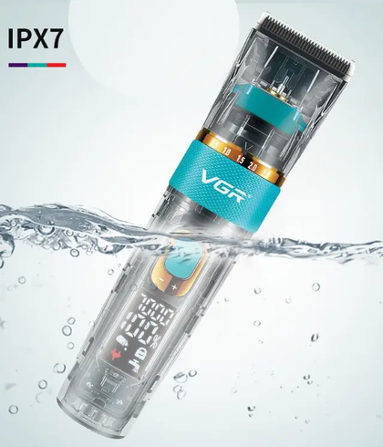 Машинка для стрижки VGR V 695 / Аккумуляторная машинка для стрижки волос + 6 насадок, с USB / Беспроводной триммер для стрижки