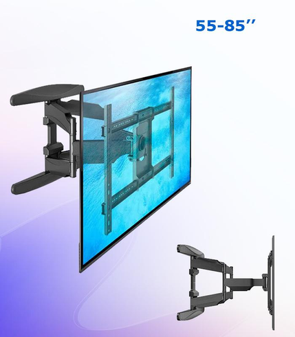 Настенный крепеж для телевизора для диагоналей 55"-85" поворотный кронштейн на стену V-Star S65