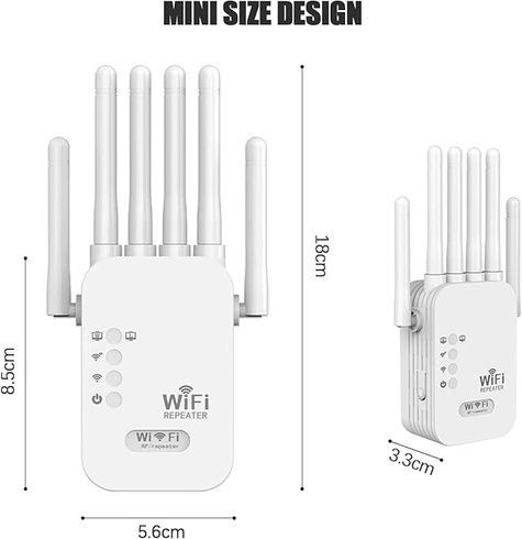 Потужний Wi-Fi ретранслятор 2.4G з 6 антенами / маршрутизатор / підсилювач вай фай сигналу