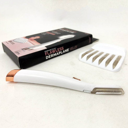 Триммер-эпилятор женский Flawless Dermaplane Glo, эпилятор для интимных зон