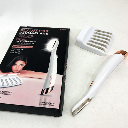 Триммер-эпилятор женский Flawless Dermaplane Glo, эпилятор для интимных зон