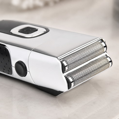 Бритва VGR V 332 Silver / Шейвер сеточный на USB / Электробритва с двойным лезвием и триммером