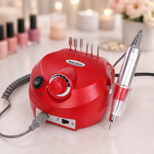 Фрезер для маникюра, Nail Drill, US-202, на 35000 оборотов Красный
