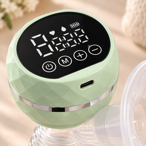 Молоковідсмоктувач з пляшкою для мам / Electric Breast Pump / Зціджувач грудного молока двофазний