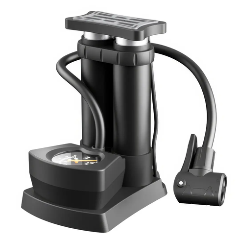 Портативный ножной насос с манометром Air pump AND 521-2414 Двухцилиндровый насос