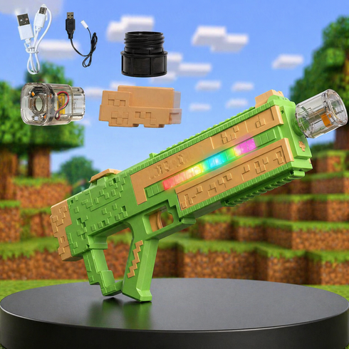 Водяний пістолет електричний зі світлом /  Водяний автомат Electric Water Gun  / Водяний бластер SQ011B