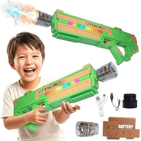 Водяний пістолет електричний зі світлом /  Водяний автомат Electric Water Gun  / Водяний бластер SQ011B