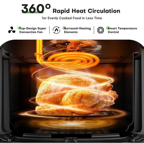 Аерофритюрниця безмасляна Dotvix TK-003010 з чашею на 8 л.