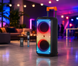 Портативна акустика ZXX-1095 80Вт / Колонка 2&times;8дюйма Bluetooth/USB/TF/AUX, FM, LED / Переносна музична колонка з мікрофоном для караоке