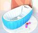 Дитяча Надувна ванна з насосом Intime Baby Bath Tub З народження, Блакитна