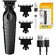 Аккумуляторная машинка для стрижки + 3 насадки, USB, Kemei KM-2299
