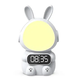 Детские часы с будильником Кролик Rabbit clock with LIGHT WHITE