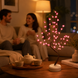 Светильник дерево Сердце / Настольная LED лампа от USB и батареек