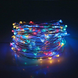 Xmas гірлянда 50 Led 5M(Copper) на мідному дроті (Крапля роси) M MULTI працює від батарей + USB Мультицвет
