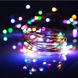 Xmas гірлянда 50 Led 5M(Copper) на мідному дроті (Крапля роси) M MULTI працює від батарей + USB Мультицвет
