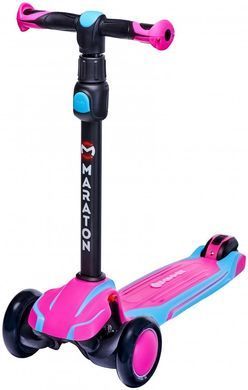 Самокат-Толокар бело-розовый  Maraton Flex G