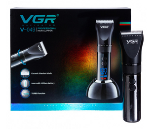 Беспроводная машинка для стрижки волос VGR V-049 Black