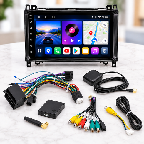 Магнитола PI-306 MERCEDES / Автомагнитола 2DIN / ANDROID 10.0 3/32GB / Мультимедийная система в авто.