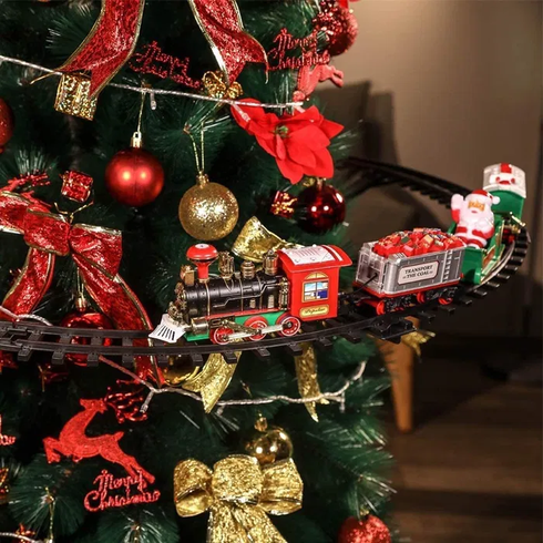 Рождественский поезд на елку Christmas Train Set