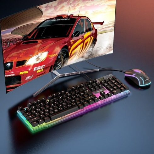 Ігрова клавіатура та мишка Hoco GM11 з підсвічуванням RGB