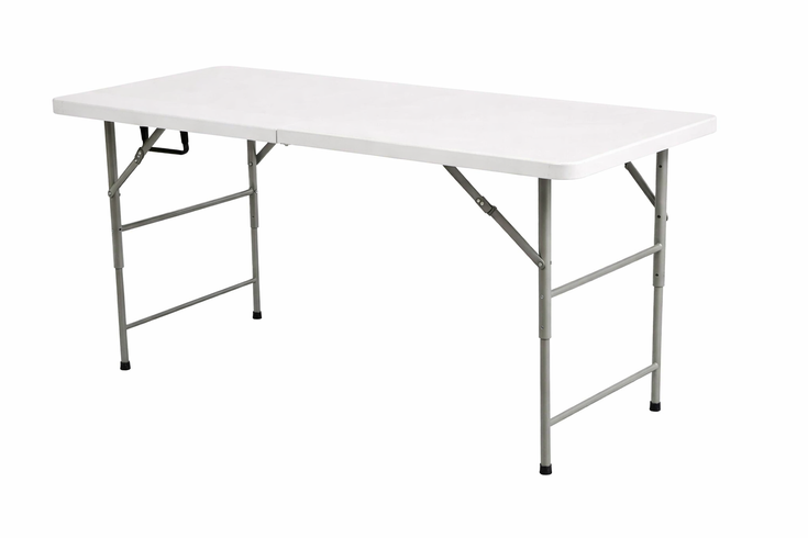 Стіл туристичний, розкладний 120&times;60&times;100 см, білий SNF1221